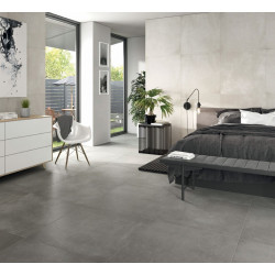 Grands carreaux de carrelage intérieur 80x80cm gris