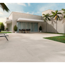 Carrelage sol effet béton beige - gris 60x60cm intérieur et extérieur