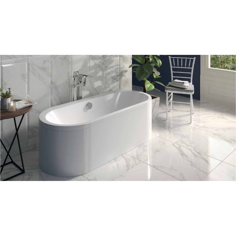 Carrelage blanc effet marbre gris 60x60 Carrelage blanc effet marbre gris 60x60
